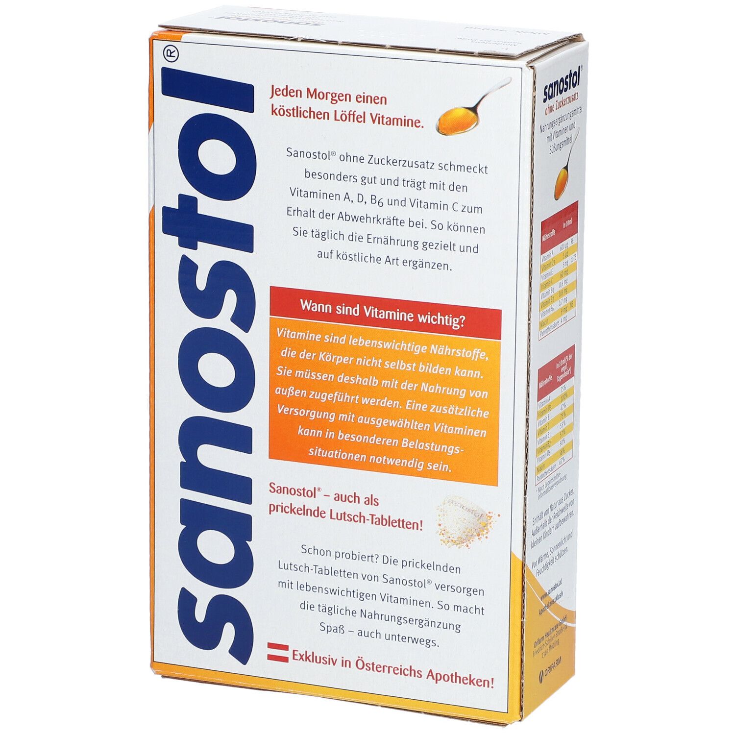 SANOSTOL® Jus multivitaminé sans sucre