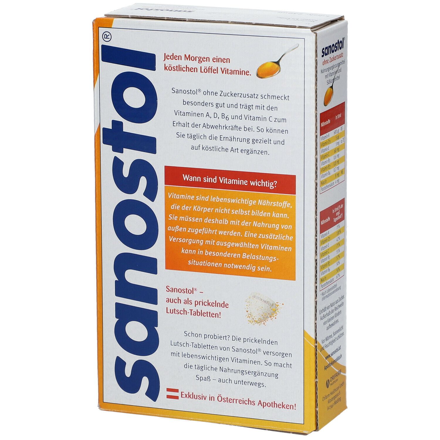 SANOSTOL® Jus multivitaminé sans sucre