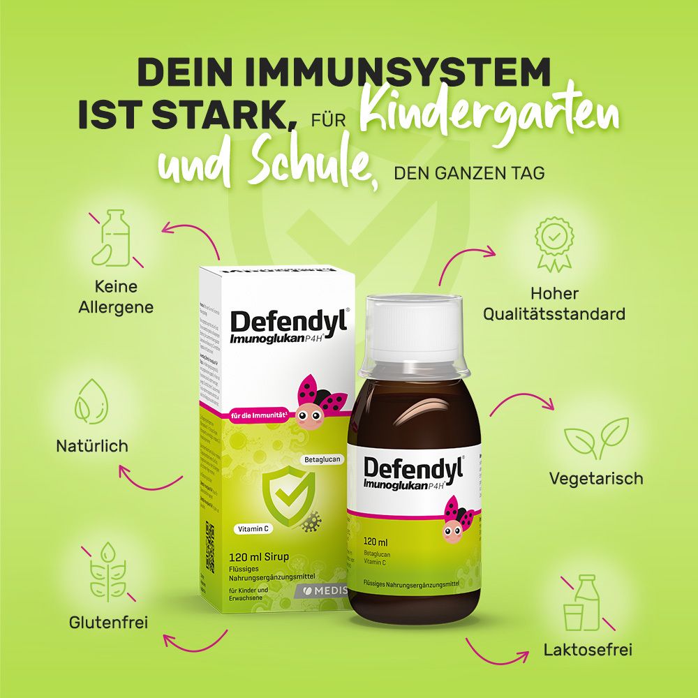 Defendyl-Imunoglukan P4H® Sirup für Ihr Immunsystem
