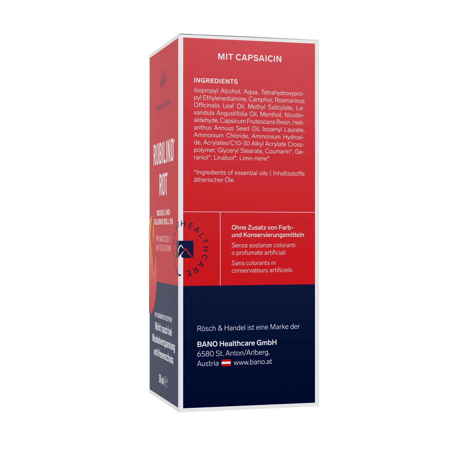 RUBILIND ROT Roll On Muscles et Articulations
