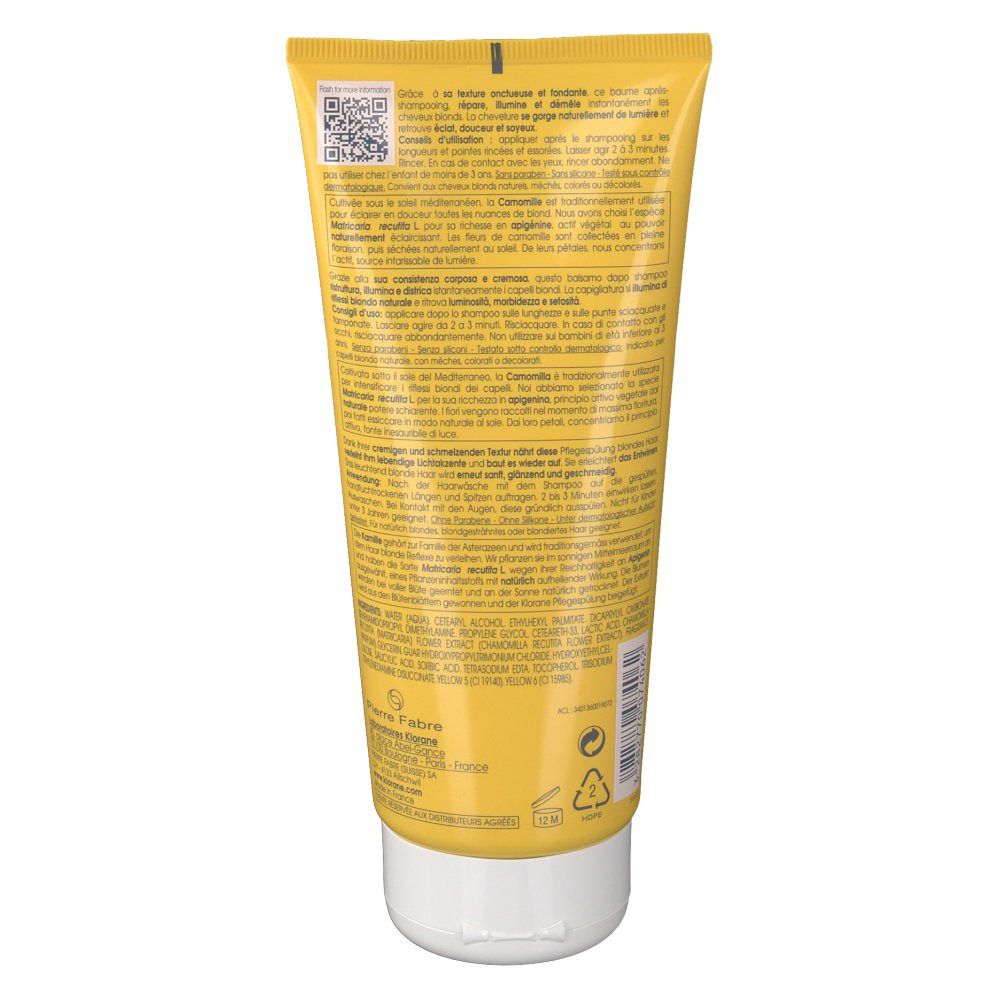 KLORANE Baume après-shampooing à la Camomille