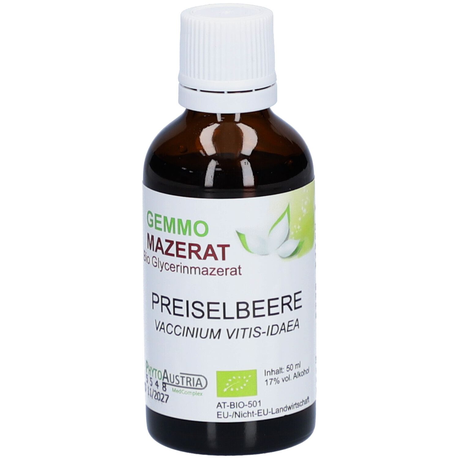 PHYTOAUSTRIA Gemmo macérat d'airelle rouge - Gemmothérapie digestive et urinaire