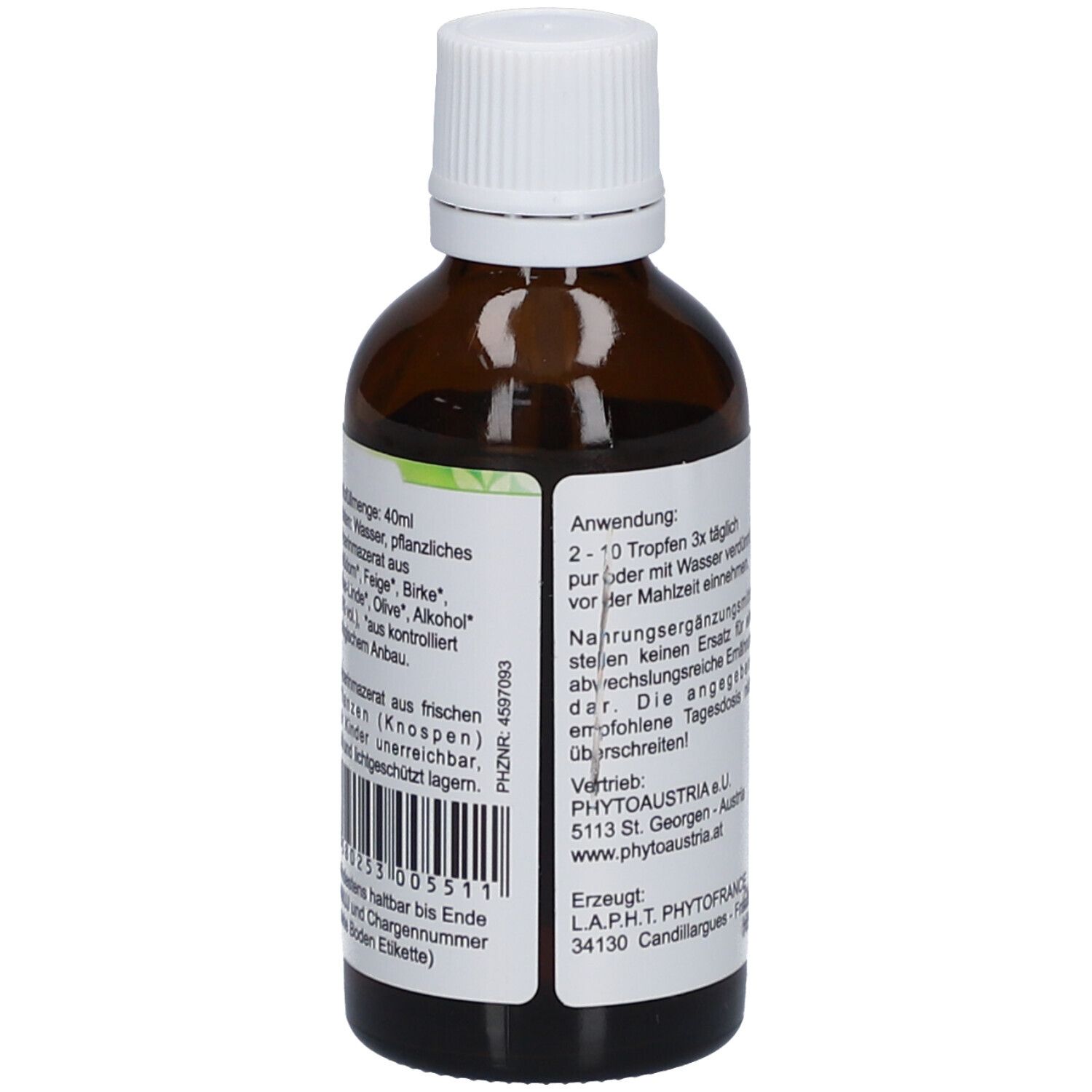PHYTOAUSTRIA Gemmo Macérat de géant séquoia - gemmothérapie pour la vitalité et la santé masculine