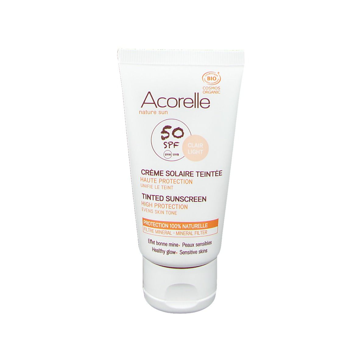 Acorelle Crème Solaire Teintée SPF 50 light