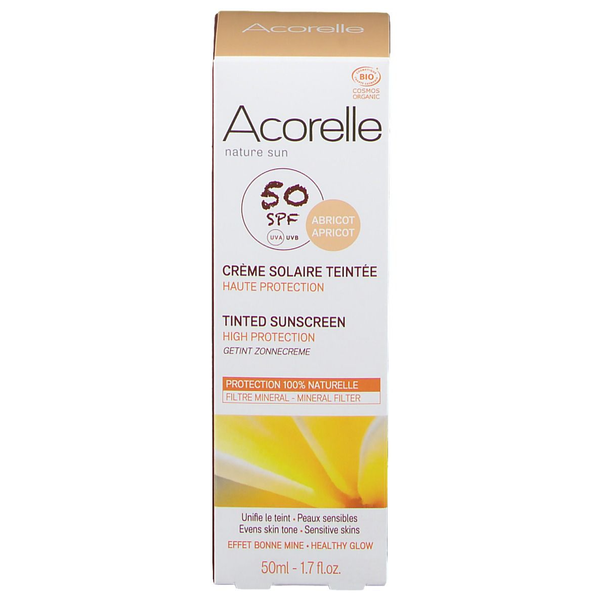 Acorelle Crème Solaire Teintée SPF 50 light