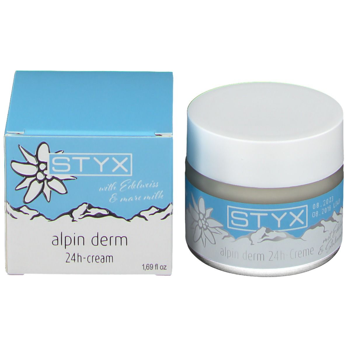 STYX alpin derm 24h-Crème à l'Edelweiss