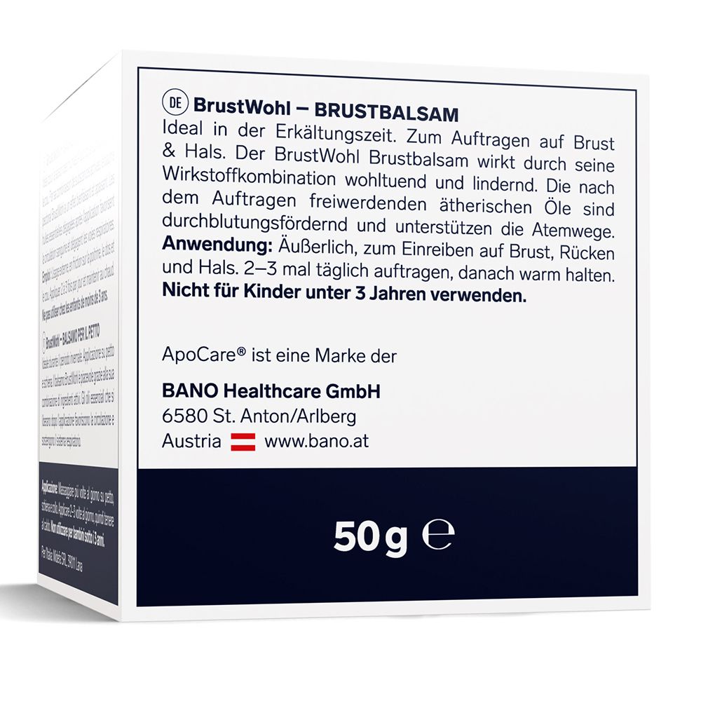 ApoCare® BrustWohl Brustbalsam Menthol