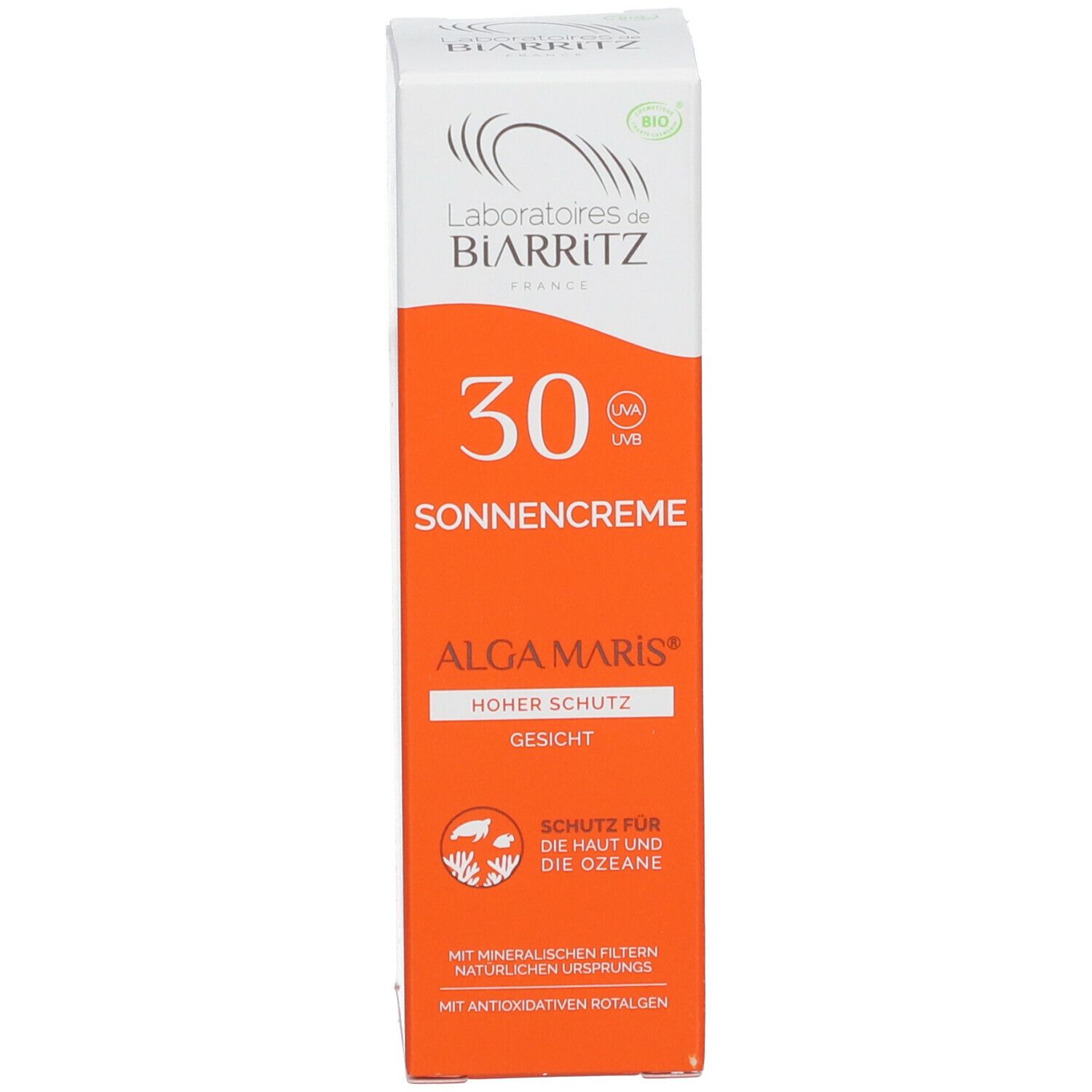 Laboratoires de BIARRITZ ALGAMARIS Crème solaire Visage SPF30 Bio