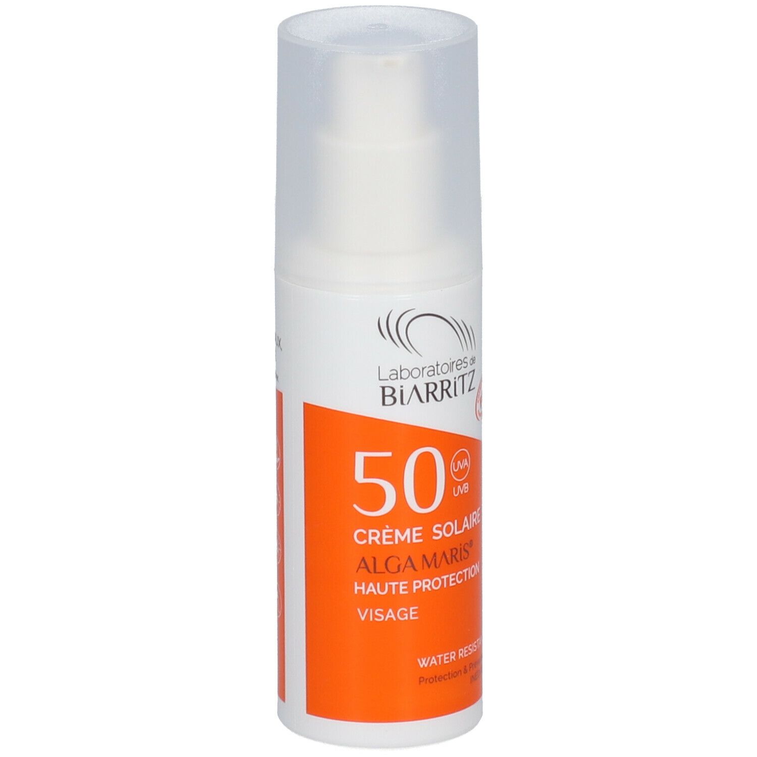 Laboratoires de BIARRITZ ALGAMARIS Crème solaire Visage SPF50 Bio