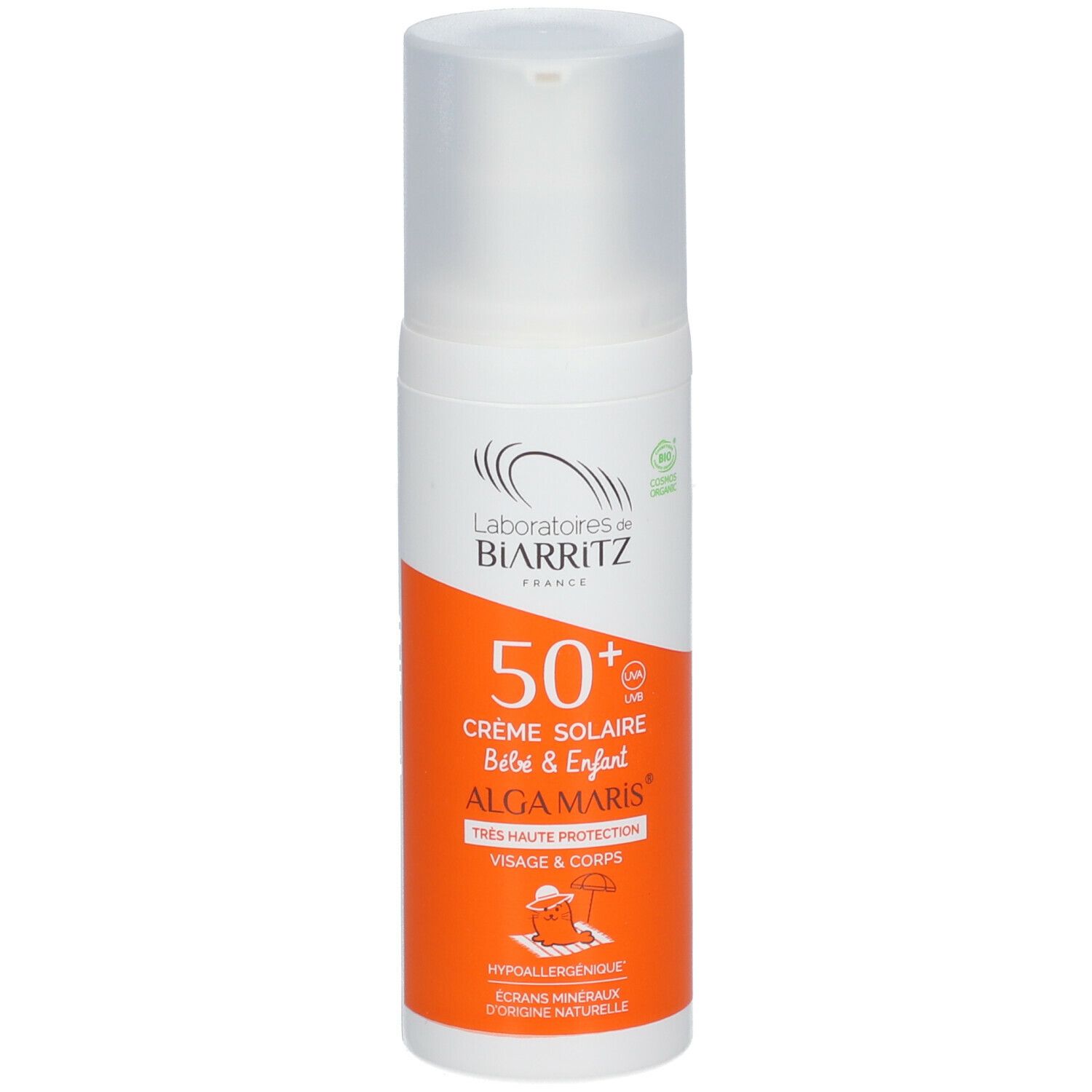 Laboratoires de BIARRITZ ALGAMARIS Bio-Sonnencreme für Kinder SPF 50+