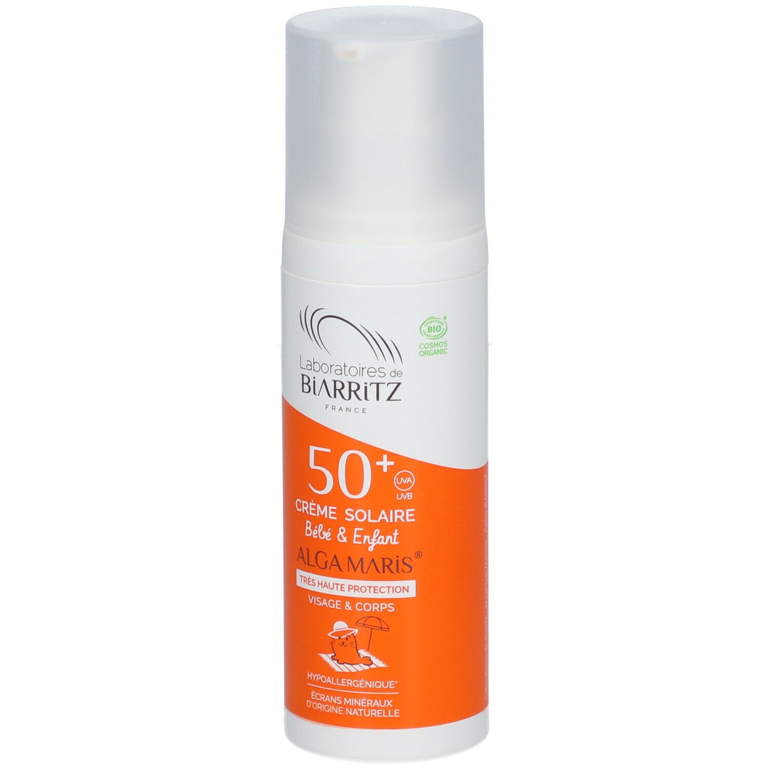 Laboratoires de BIARRITZ ALGAMARIS Crème Solaire Enfant SPF50+ Bio