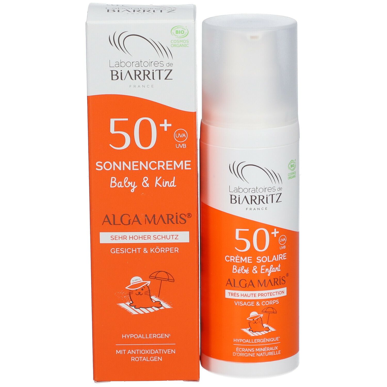 ACHAT Crème Solaire Bébé-Enfants Bio SPF50+ 50ml Laboratoires Biarritz