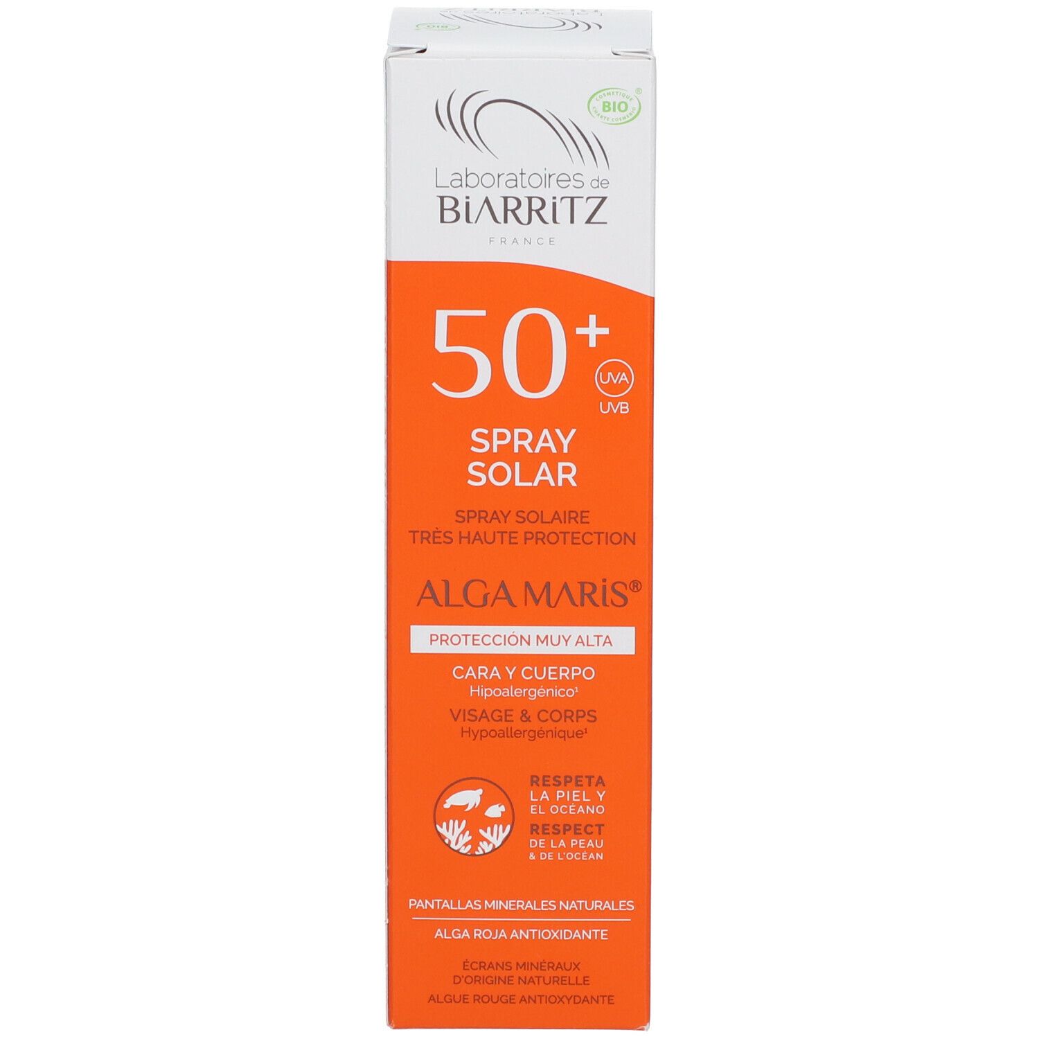 Laboratoires de BIARRITZ ALGA MARIS Bio Spray Solaire SPF 50+