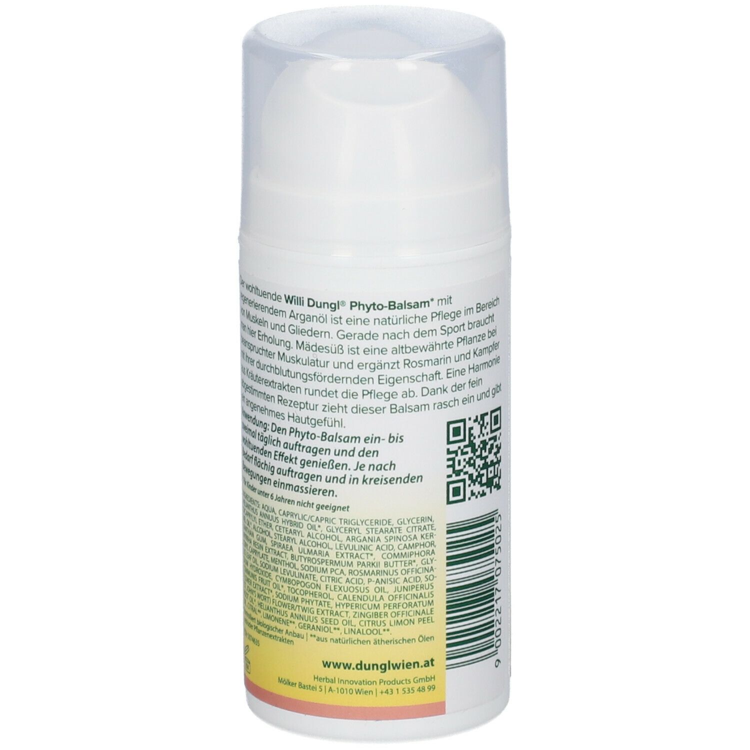 Willi Dungl BLEIB KRAFTVOLL Phyto-Balsam