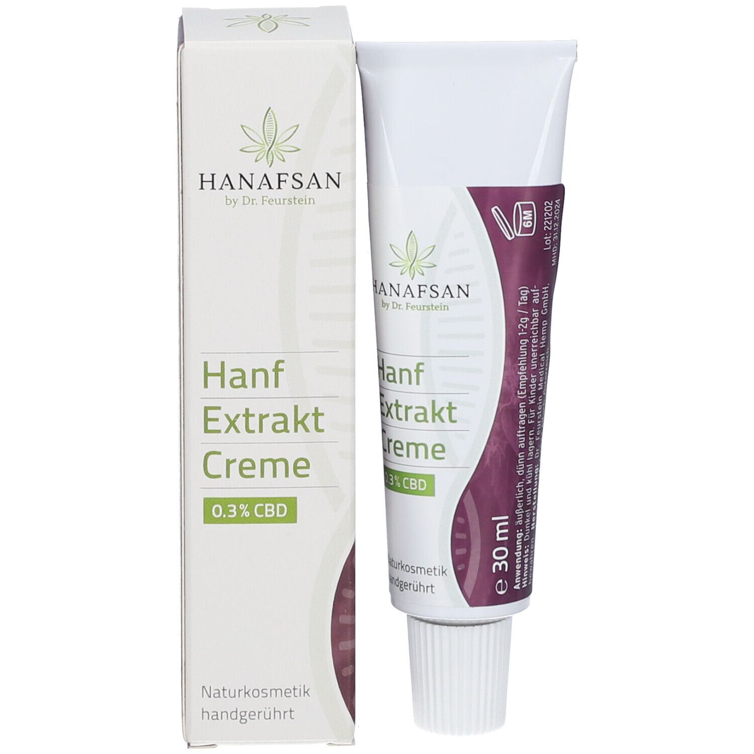 HANFASAN® Chanvre Extract Creme 0,3 % CBD