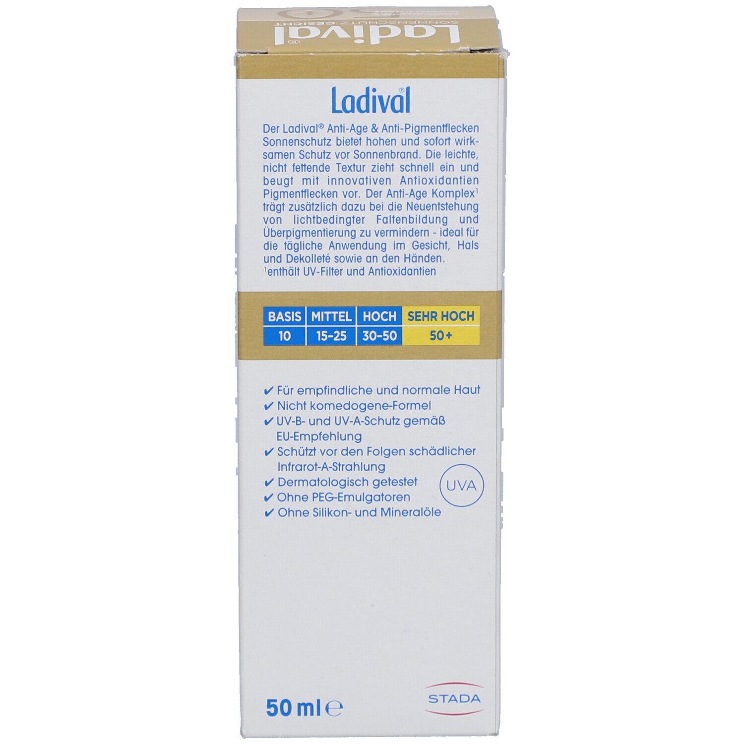Ladival Sonnenschutz Gesicht LSF 50+ Anti-Age & Anti-Pigmentflecken