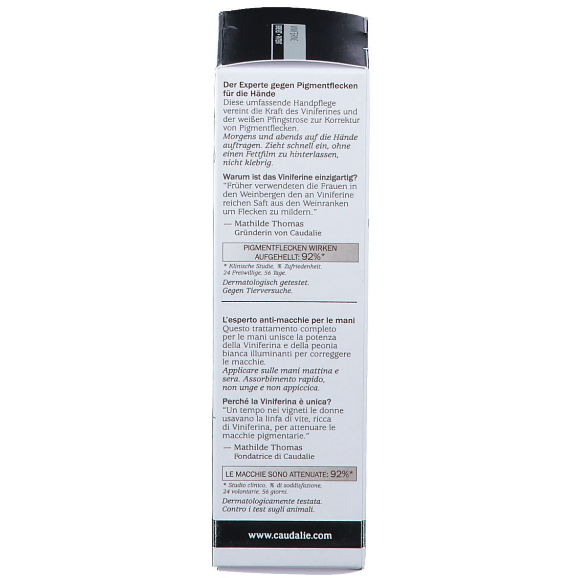 CAUDALIE Vinoperfect Handcreme gegen Pigmentstörungen
