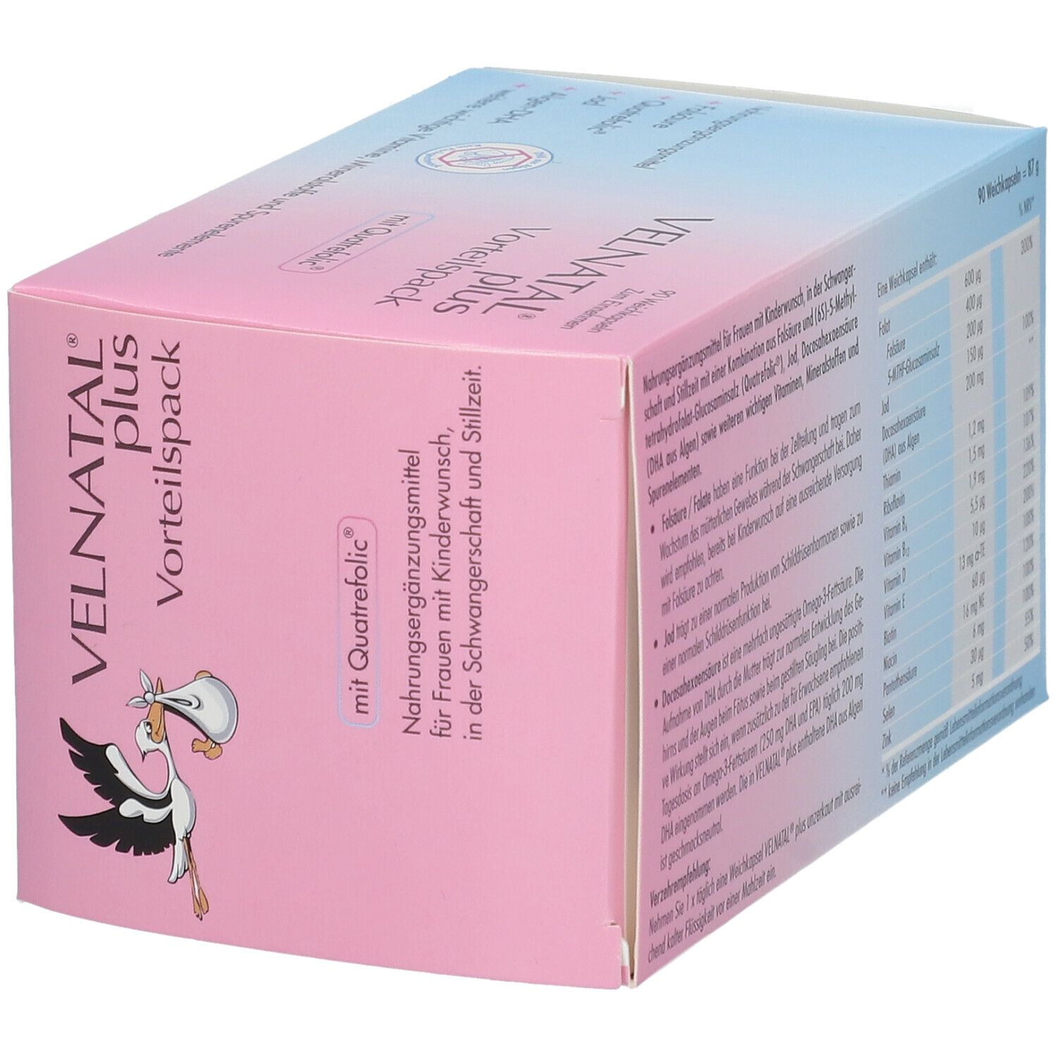 VELNATAL® plus mit Quatrefolic®