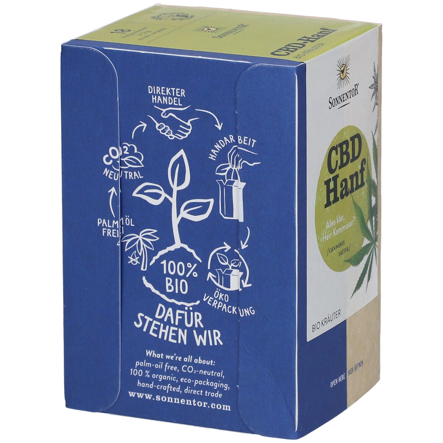 SonnentoR Hanf-CBD Tee Doppelkammerbeutel