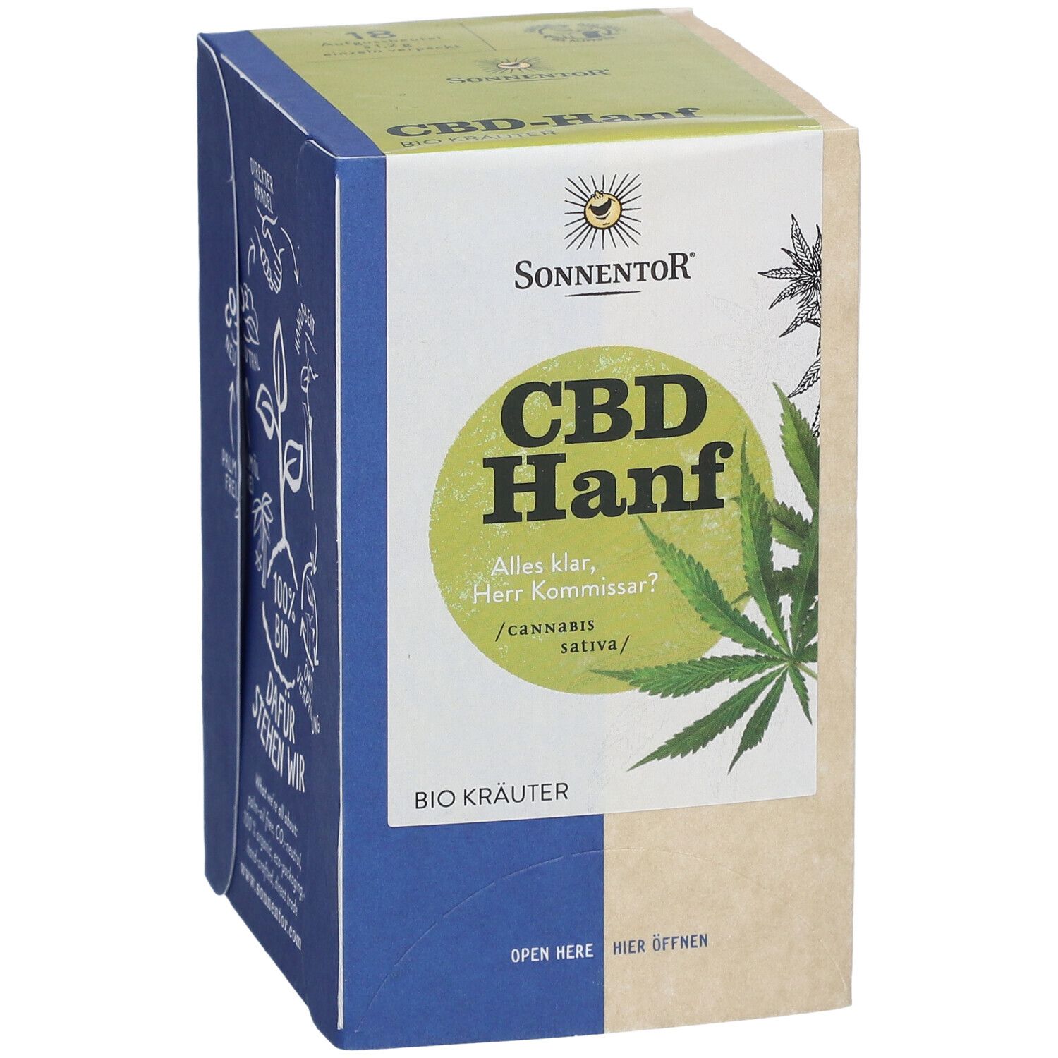 SonnentoR Hanf-CBD Tee Doppelkammerbeutel