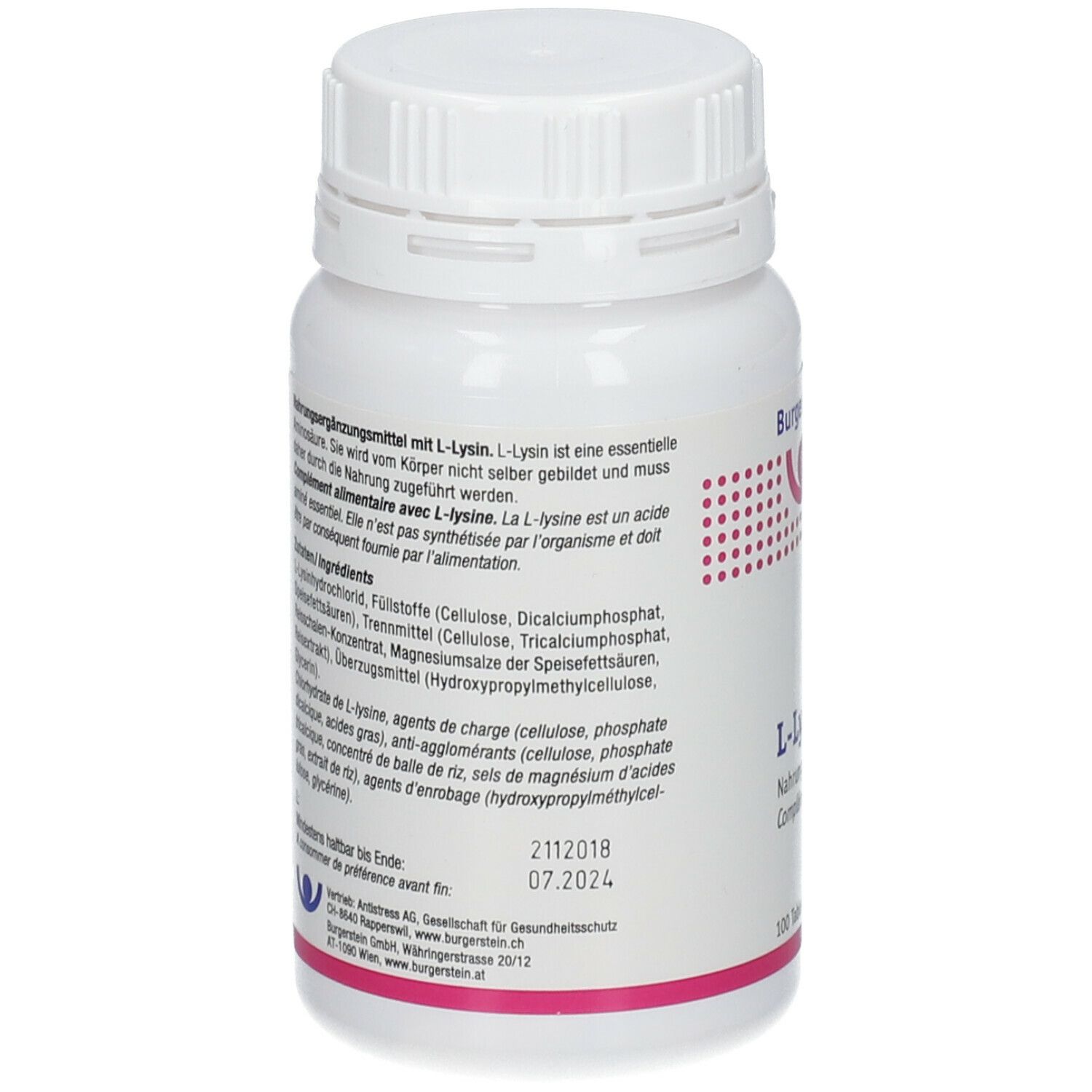 Burgerstein L-Lysin 500 mg