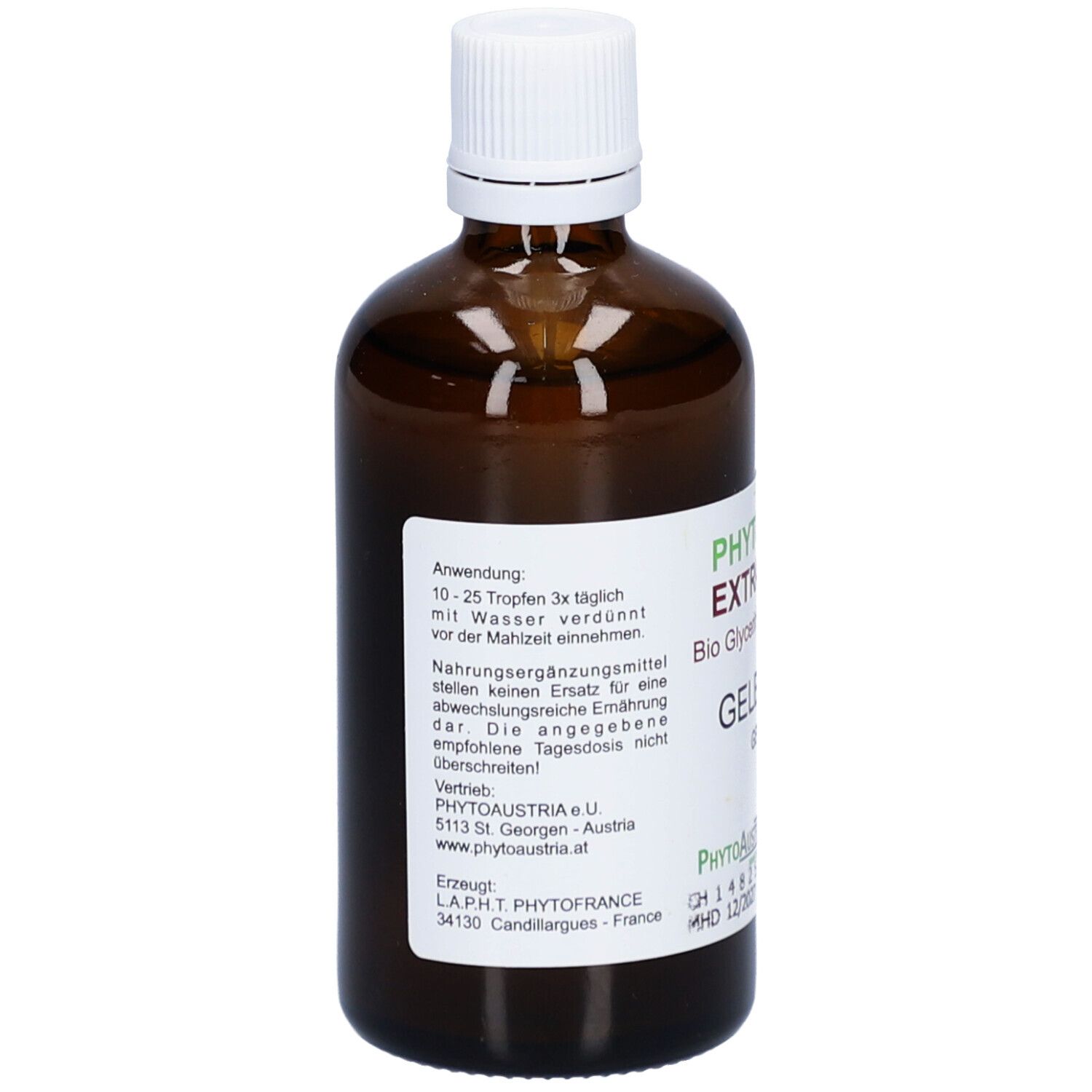 Gelber Enzian Tinktur Bio Phyto Extrakt