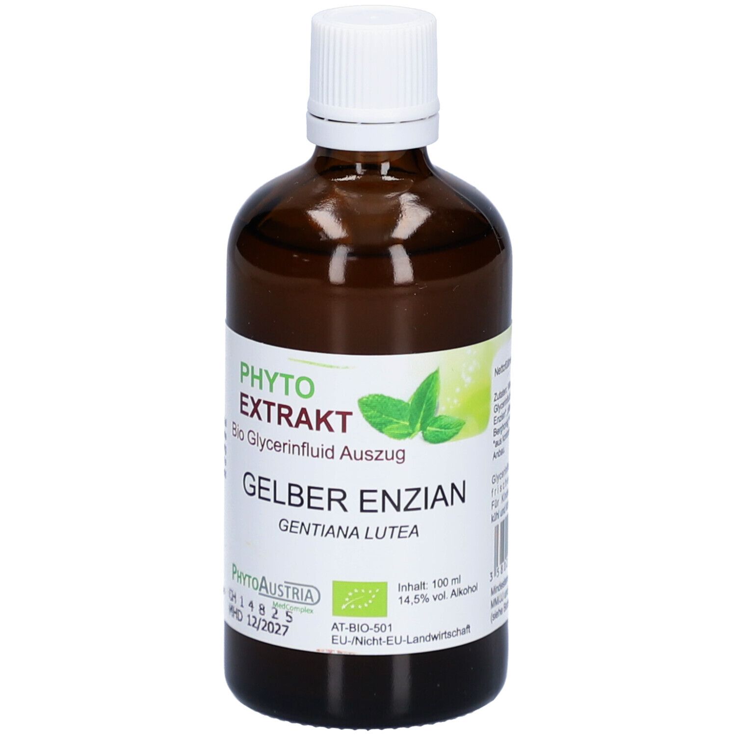 Gelber Enzian Tinktur Bio Phyto Extrakt