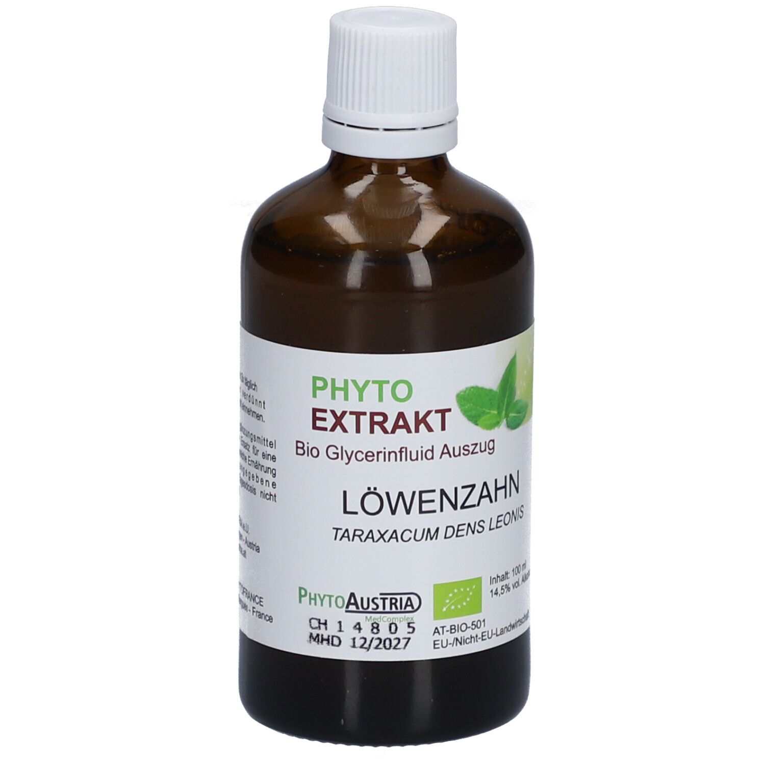 Löwenzahn Tinktur Bio Phyto Extrakt