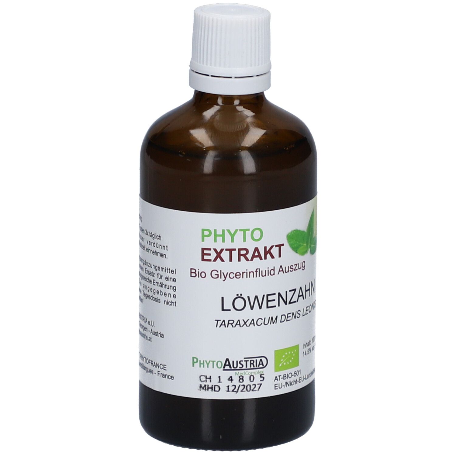 Löwenzahn Tinktur Bio Phyto Extrakt
