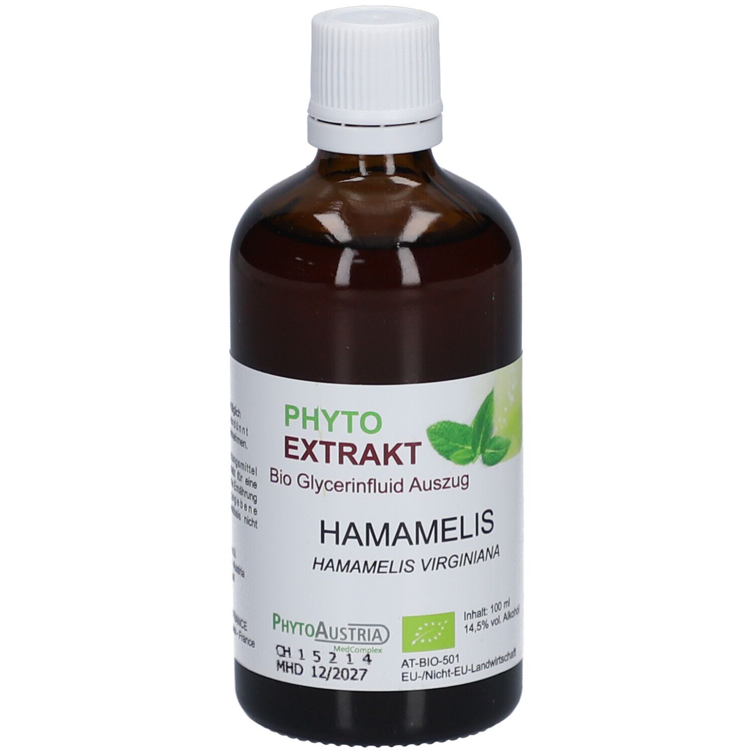 PHYTOAUSTRIA Phyto Extrakt Teinture mère d'Hamamélis Bio