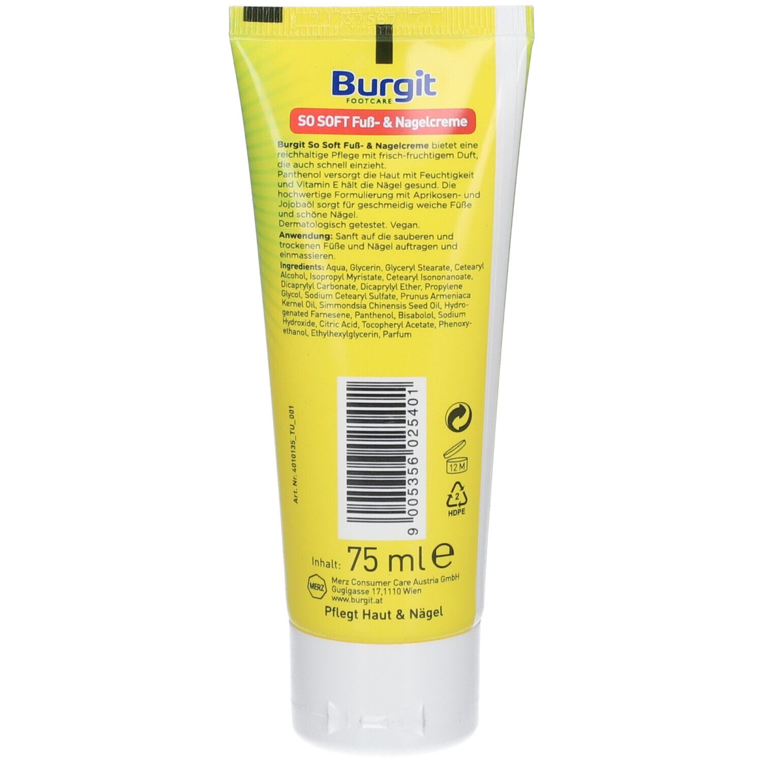 Burgit So Soft Fuß & Nagelcreme
