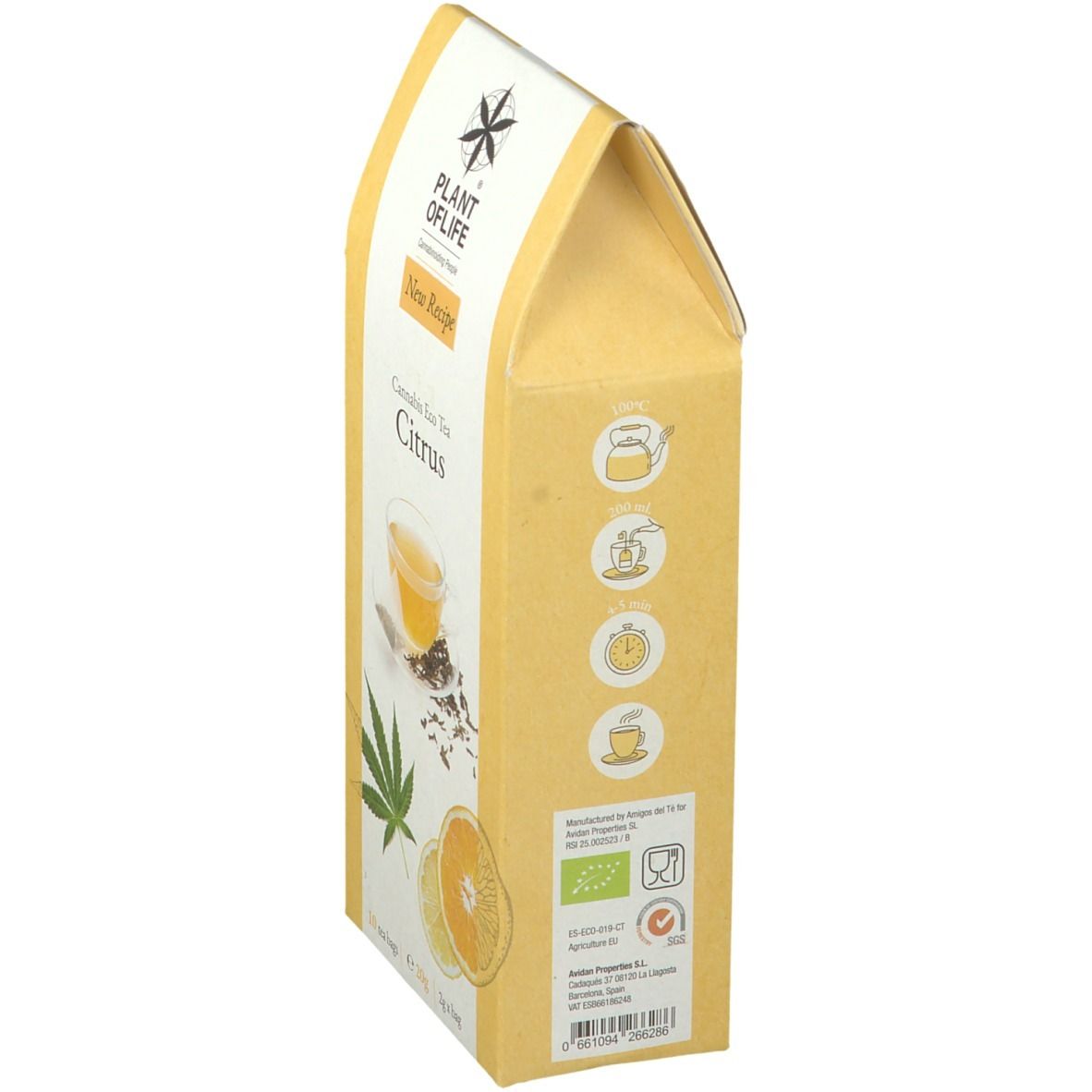 PLANTOFLIFE Cannabis Thé Citrus
