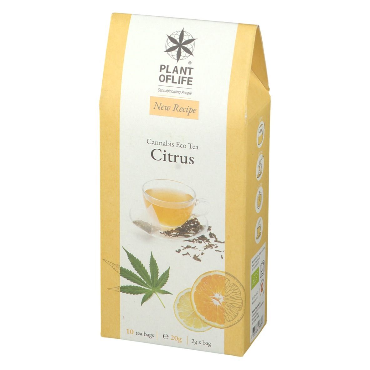 PLANTOFLIFE Cannabis Thé Citrus