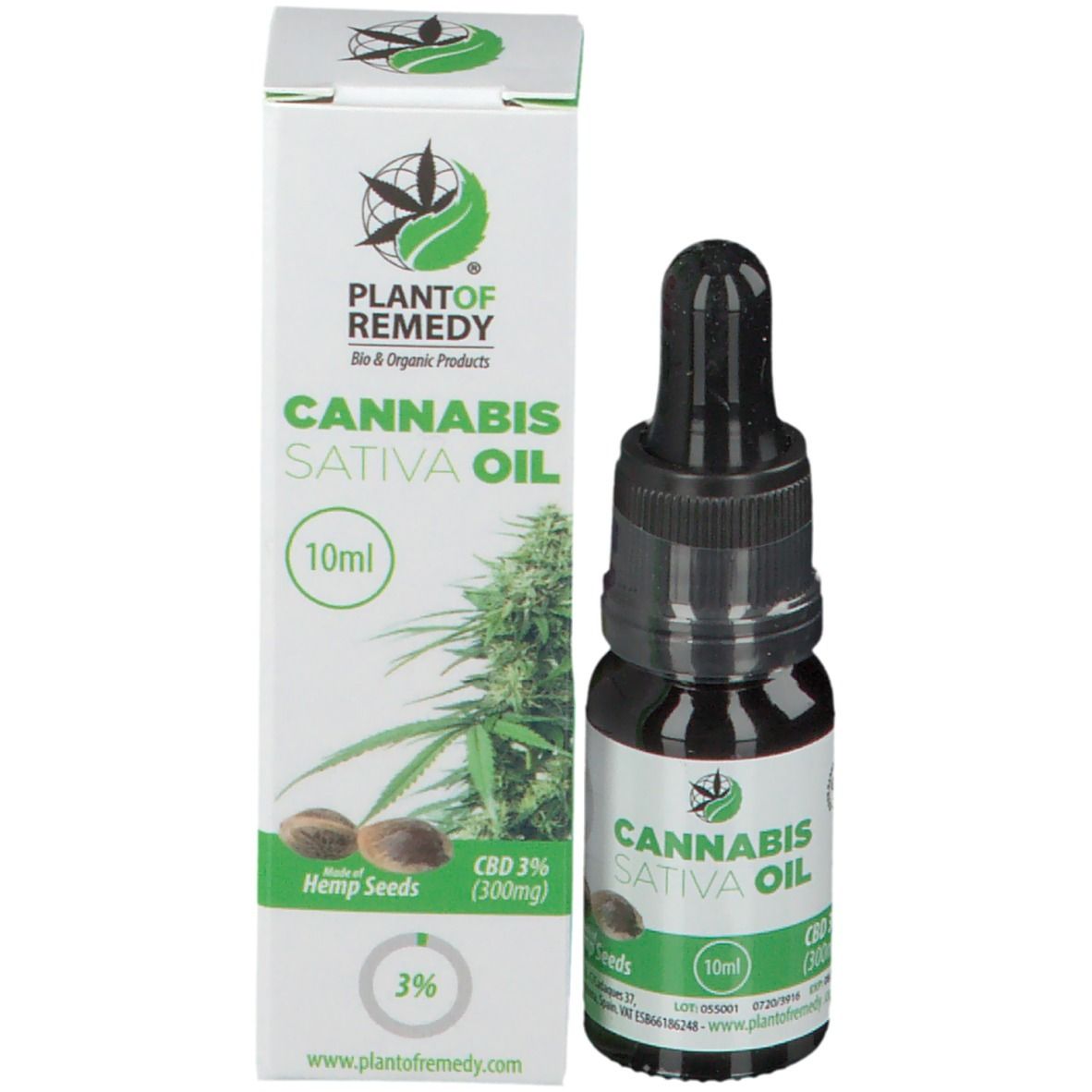 PLANTOFREMEDY® CANNABIS SATIVA OIL 3 % CBD