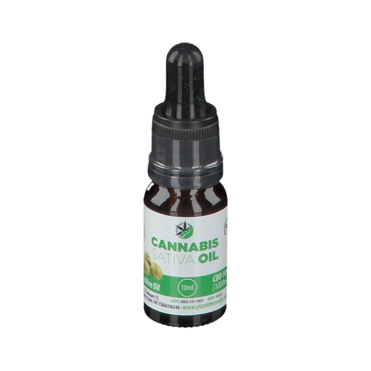 PLANTOFREMEDY® CANNABIS SATIVA OIL avec huile d'olive 10 % CBD