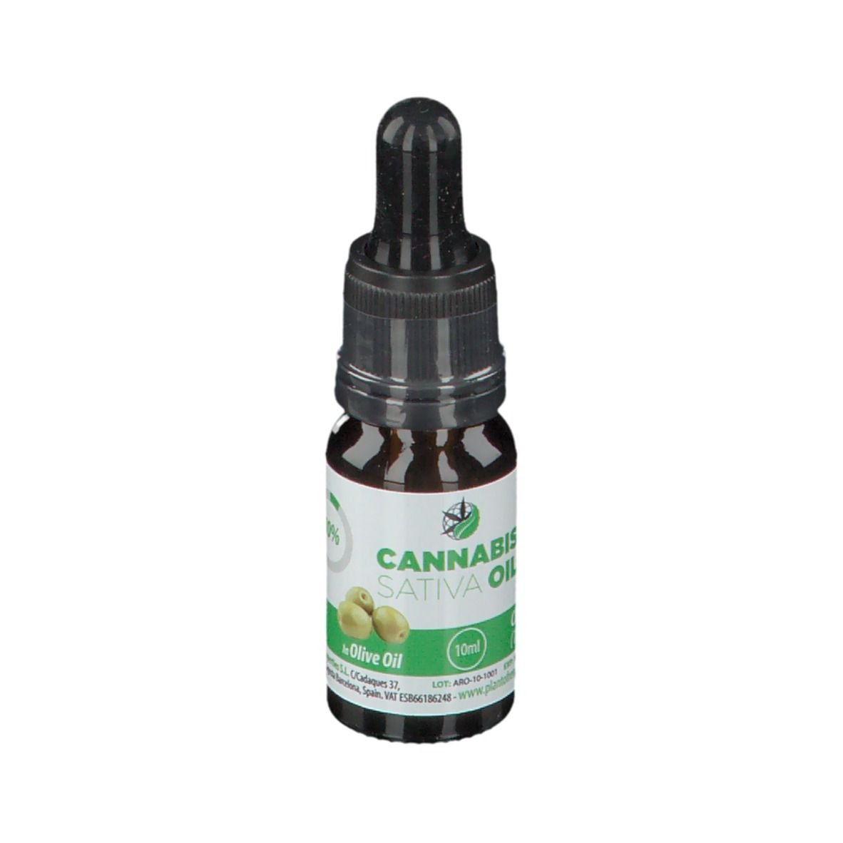 PLANTOFREMEDY® CANNABIS SATIVA OIL avec huile d'olive 10 % CBD