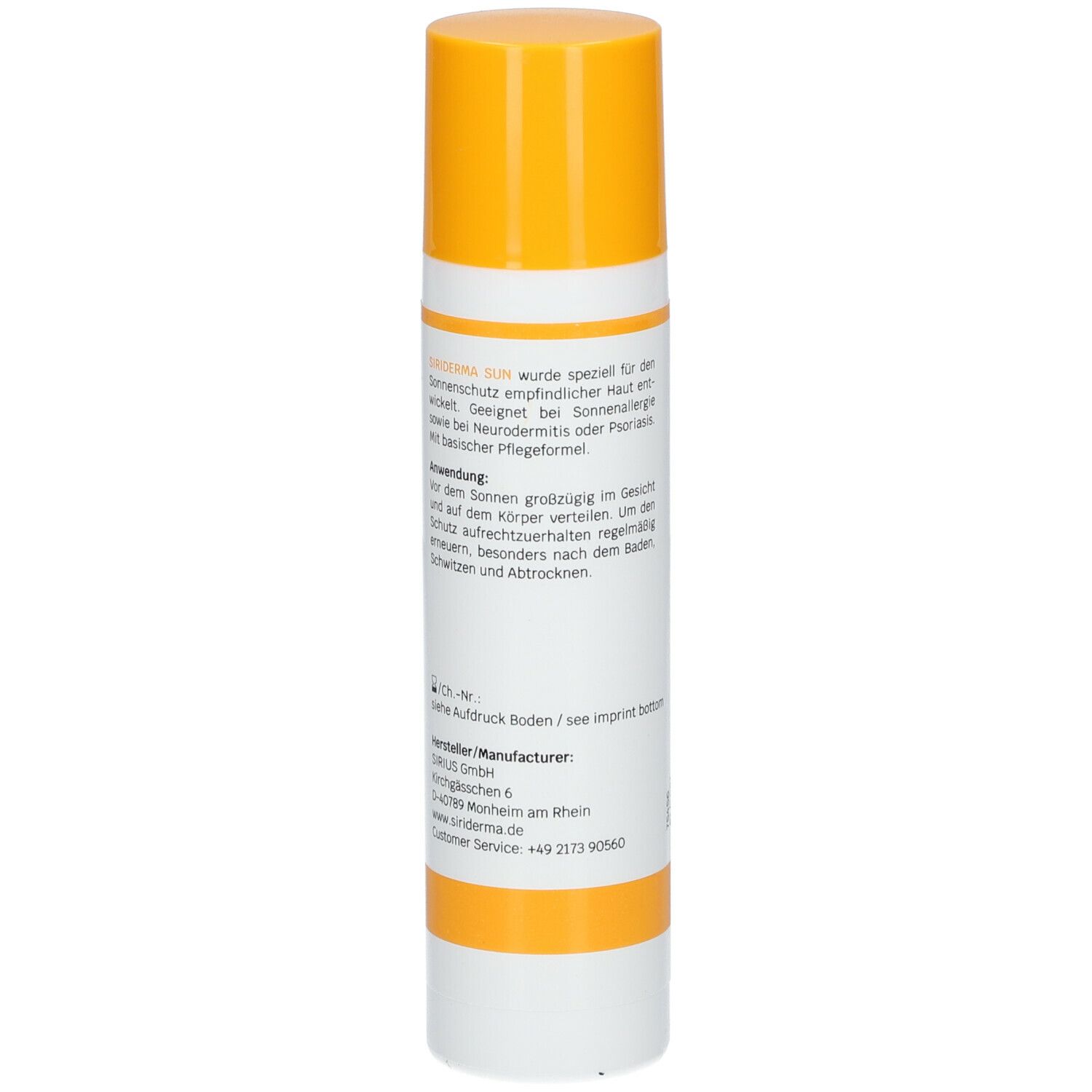 SIRIDERMA Crème solaire SPF 30