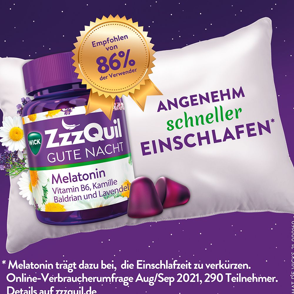 WICK ZzzQuil Gute Nacht mit Melatonin