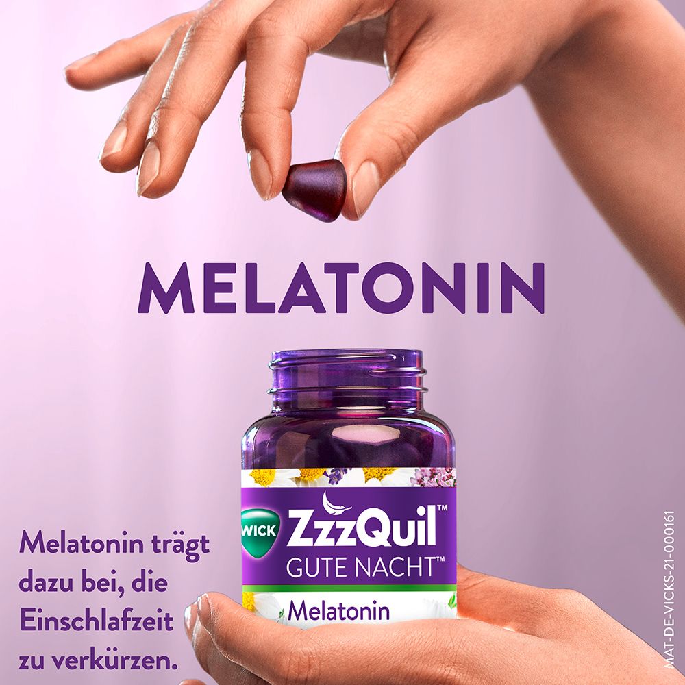 WICK ZzzQuil Bonne nuit avec mélatonine