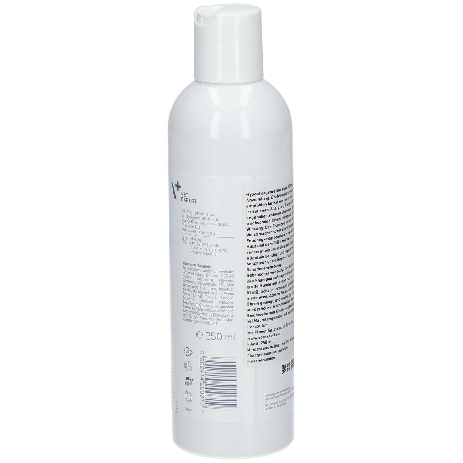 VETEXPERT Hypoallergenic Shampooing