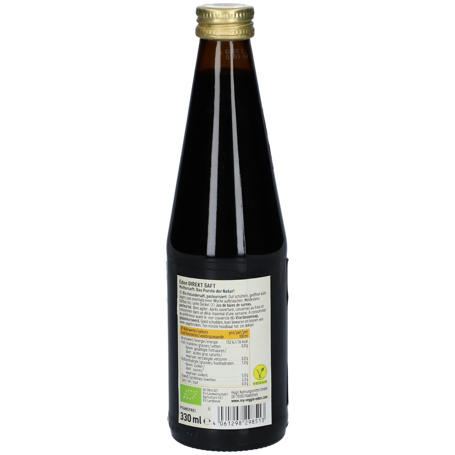 Eden Bio Direktsaft Holunderbeere