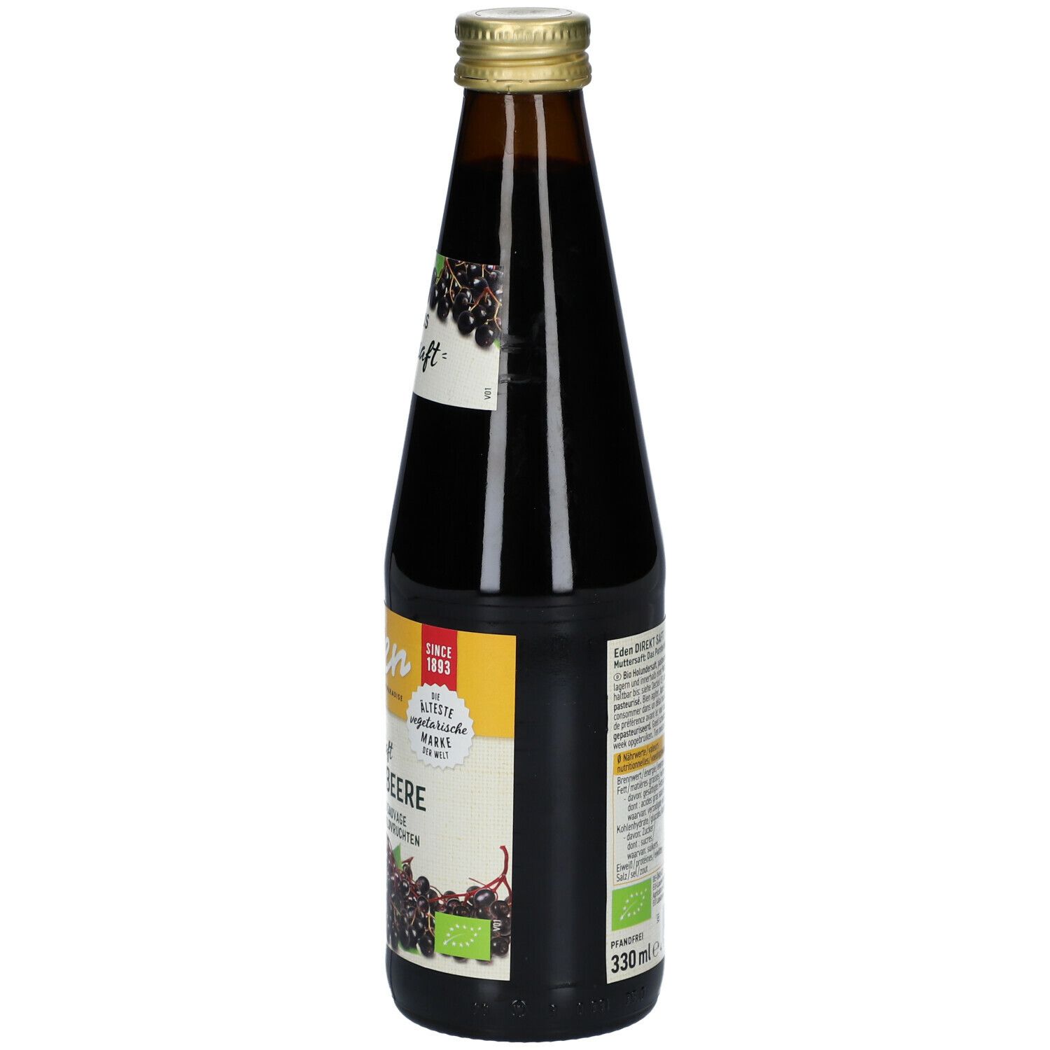 Eden Bio Direktsaft Holunderbeere