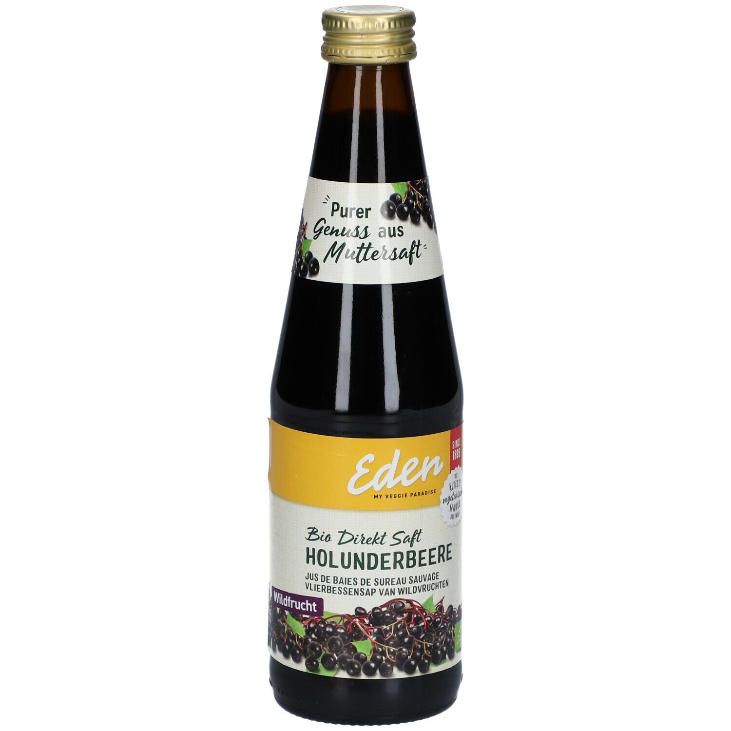 Eden Bio Direktsaft Holunderbeere