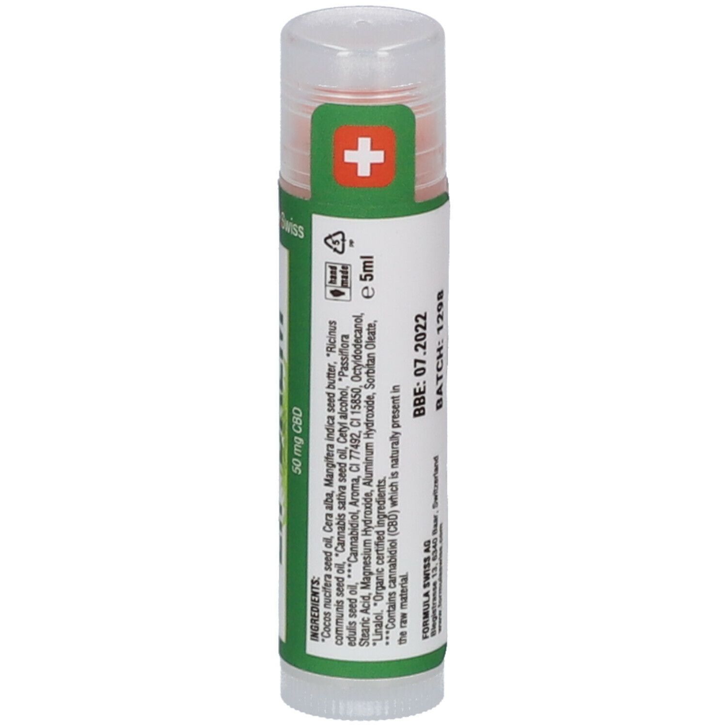 Formula Swiss CBD Baume lèvres Exotic