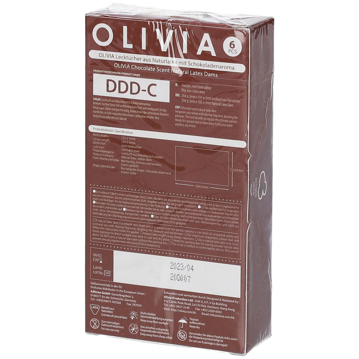 OLIVIA Lingettes Chocolat