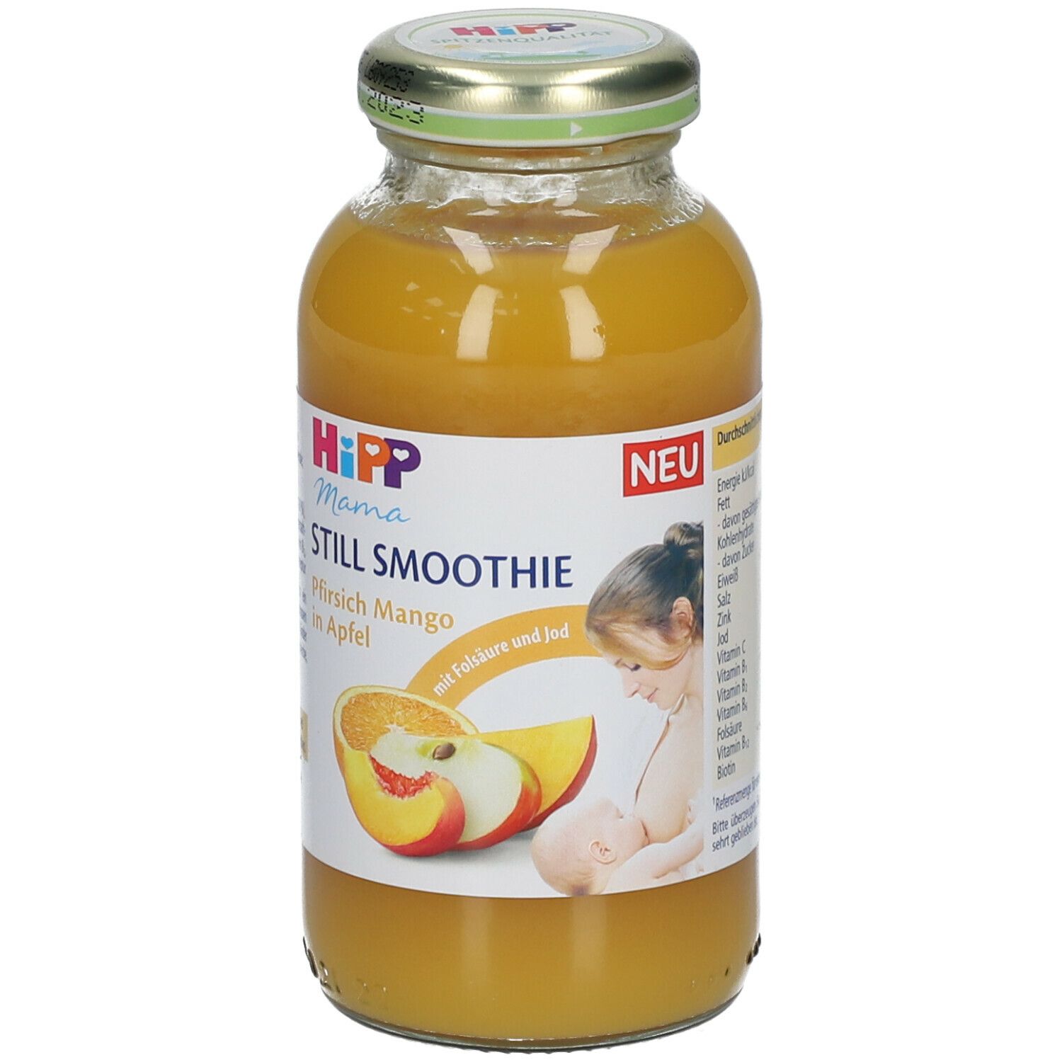 HiPP Mama Still Smoothie Pfirsich Mango in Apfel