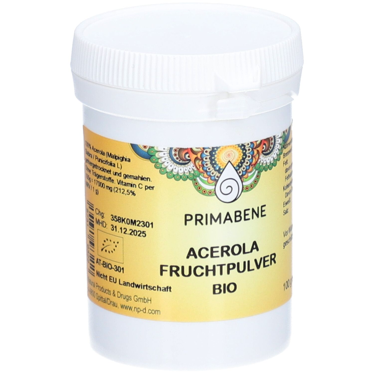 PRIMABENE Acérola en poudre