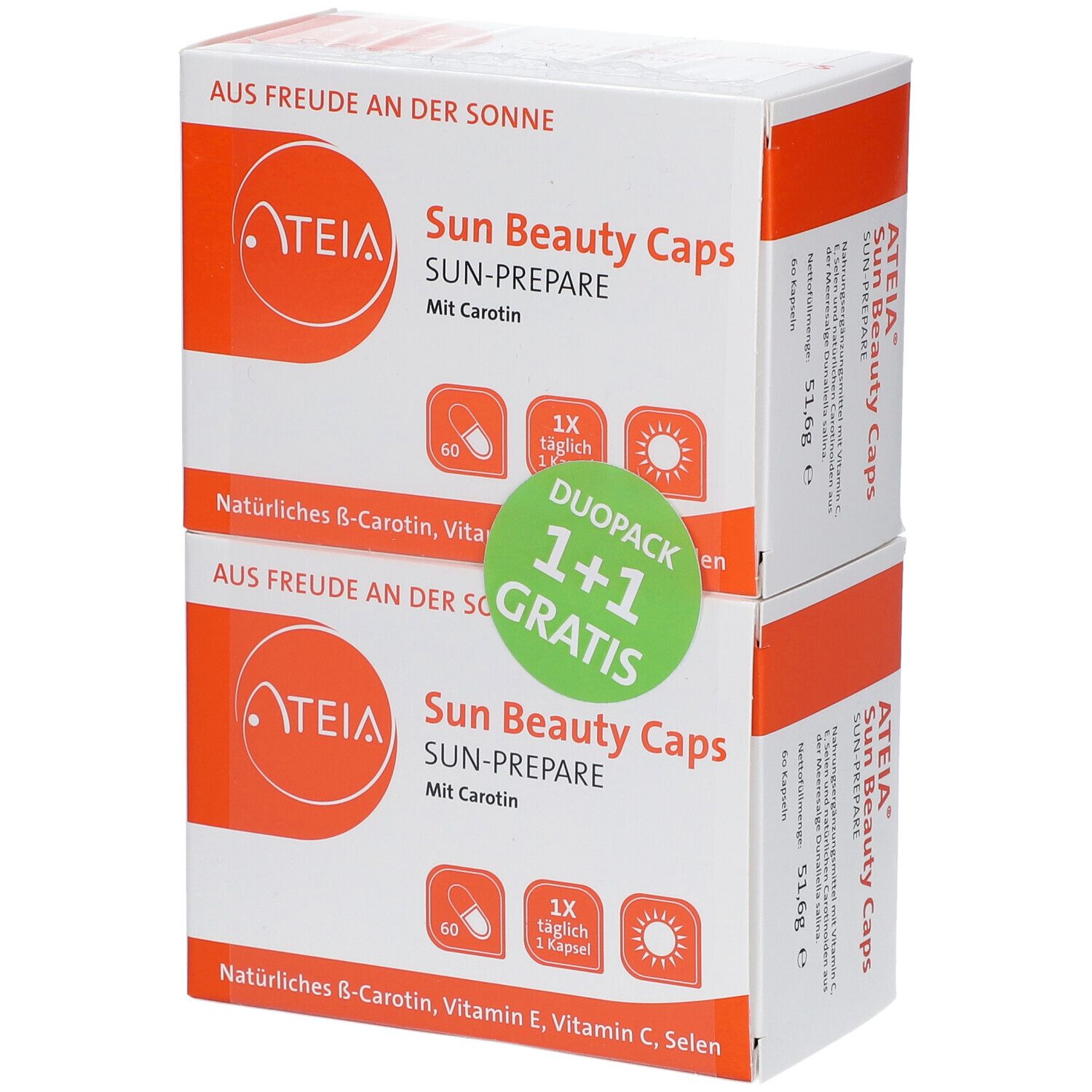 ATEIA® Sun Beauty Caps à la carotine