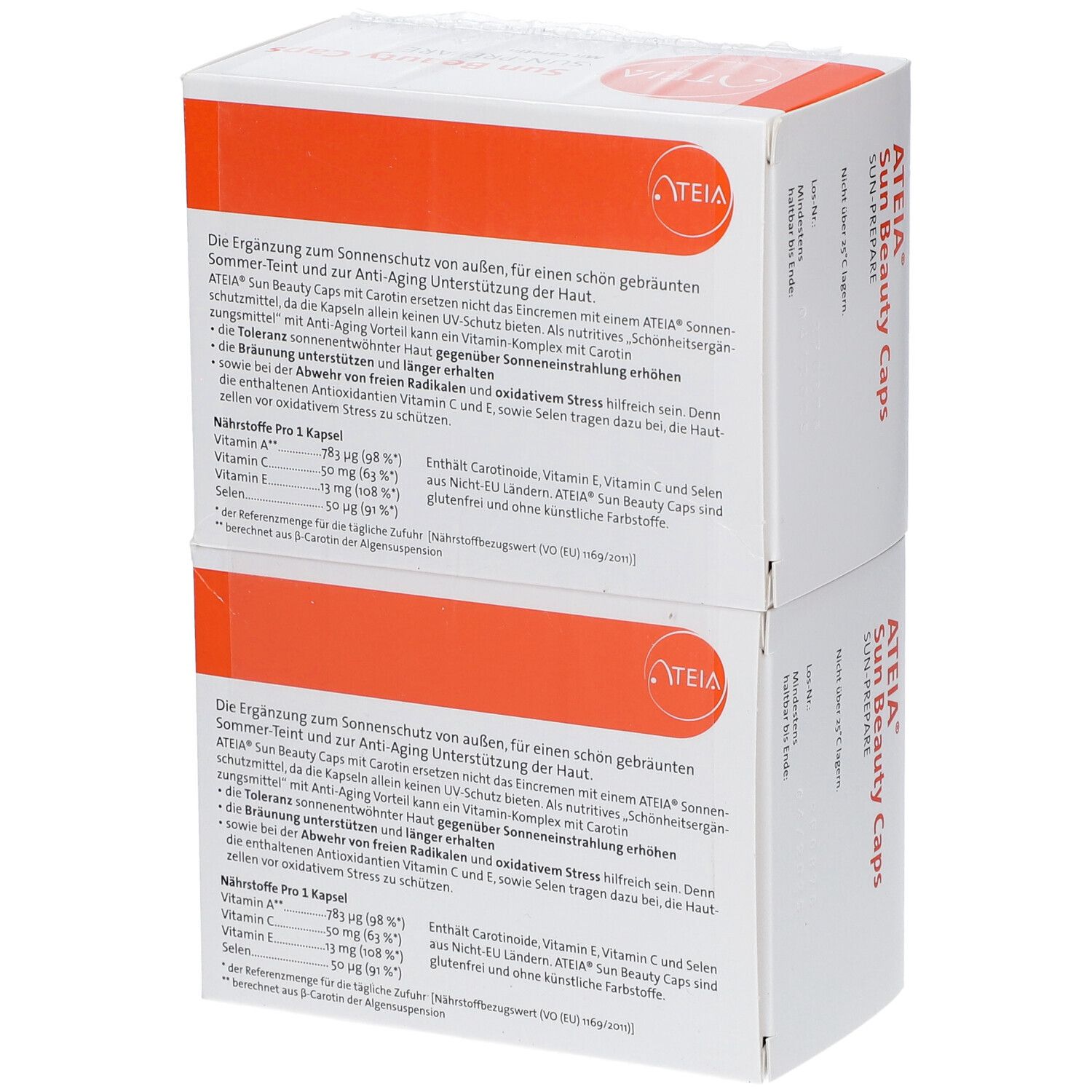ATEIA® Sun Beauty Caps à la carotine