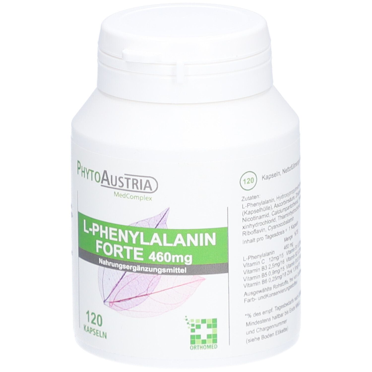 PHYTOAUSTRIA L-Phenylalanin Forte 460 mg